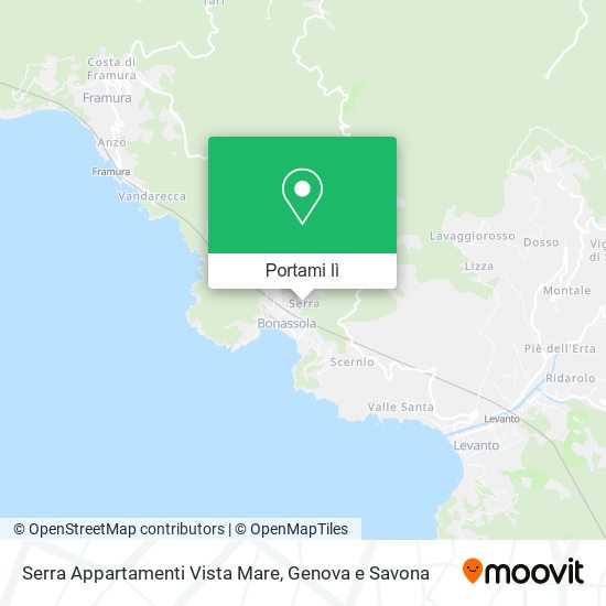 Mappa Serra Appartamenti Vista Mare