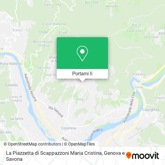 Mappa La Piazzetta di Scappazzoni Maria Cristina