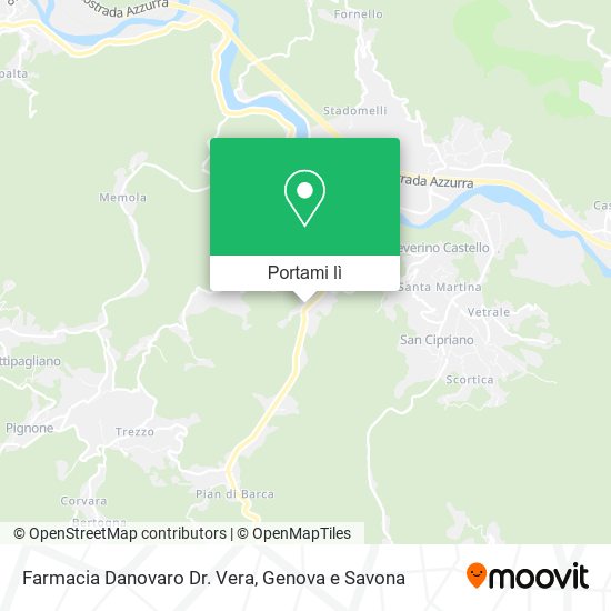 Mappa Farmacia Danovaro Dr. Vera