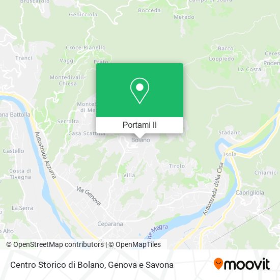 Mappa Centro Storico di Bolano