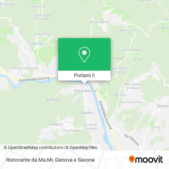 Mappa Ristorante da Ma.Mi