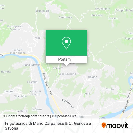 Mappa Frigotecnica di Mario Carpanese & C.