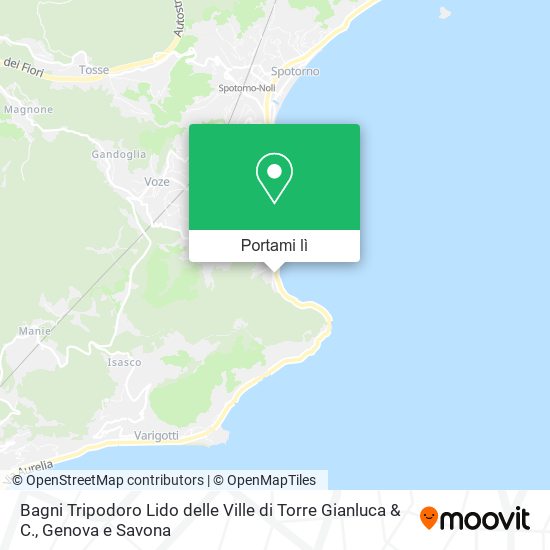 Mappa Bagni Tripodoro Lido delle Ville di Torre Gianluca & C.