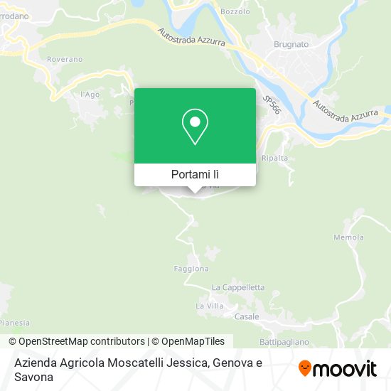 Mappa Azienda Agricola Moscatelli Jessica