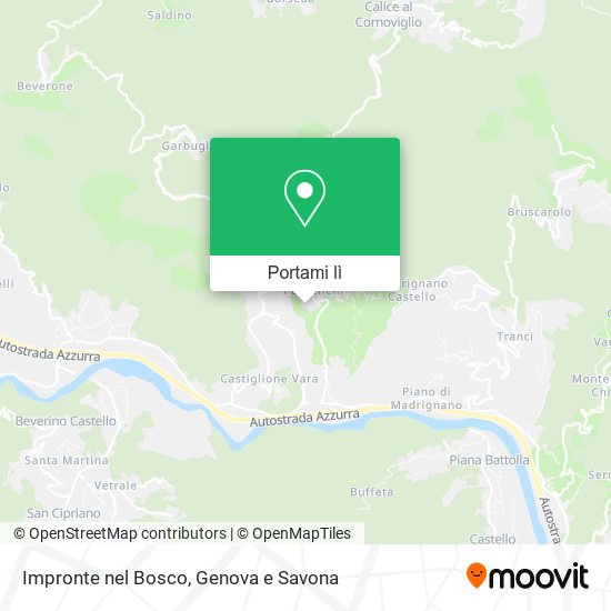 Mappa Impronte nel Bosco