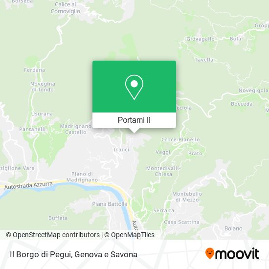 Mappa Il Borgo di Pegui