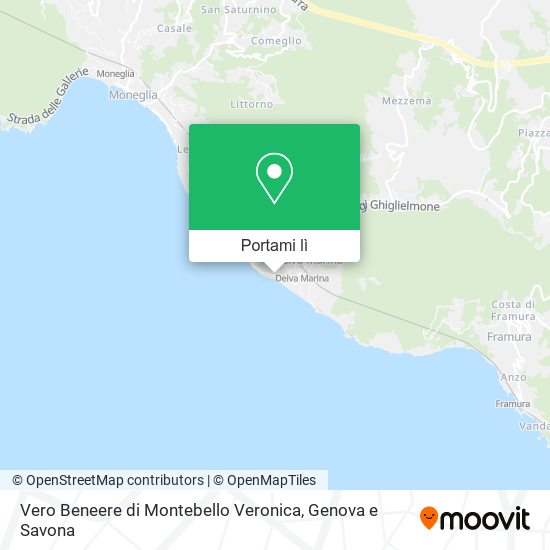 Mappa Vero Beneere di Montebello Veronica