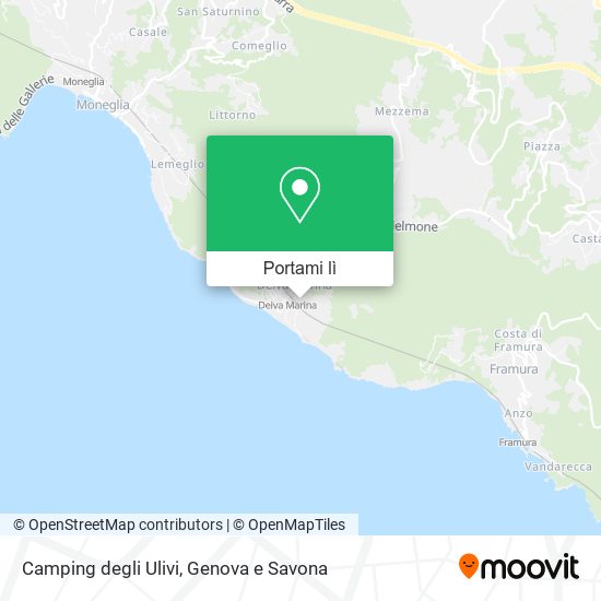 Mappa Camping degli Ulivi