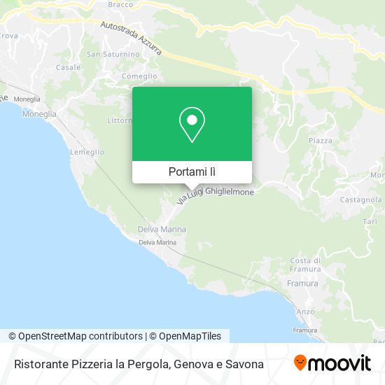 Mappa Ristorante Pizzeria la Pergola