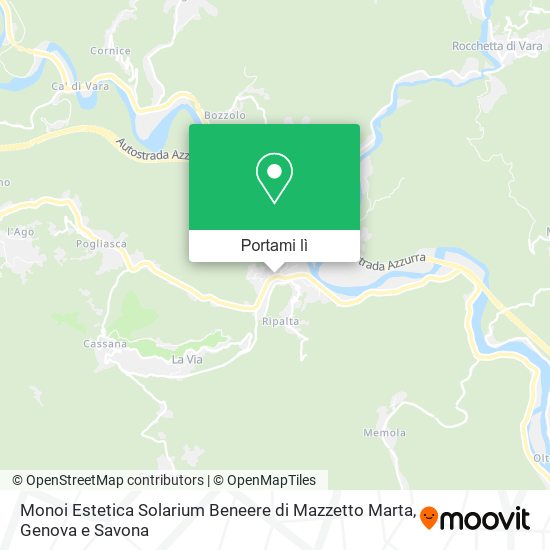 Mappa Monoi Estetica Solarium Beneere di Mazzetto Marta