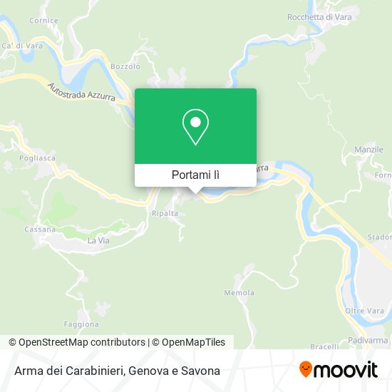 Mappa Arma dei Carabinieri