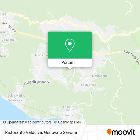 Mappa Ristorante Valdeiva