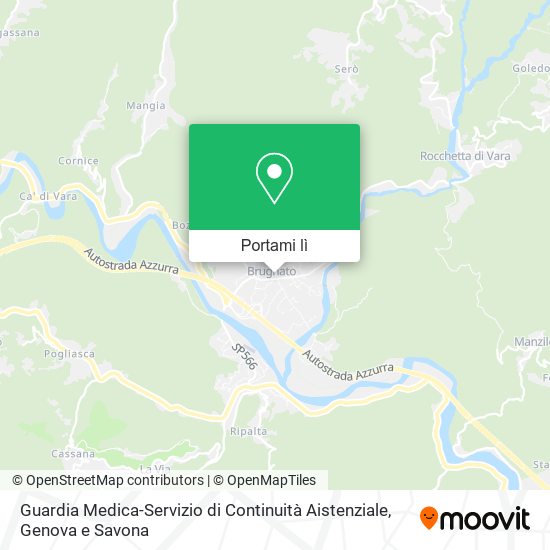 Mappa Guardia Medica-Servizio di Continuità Aistenziale