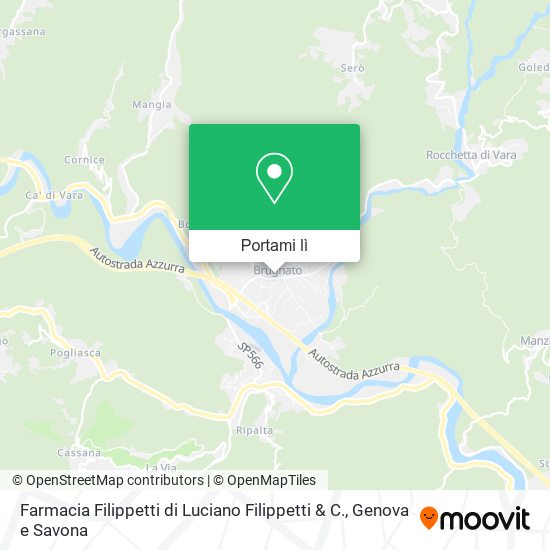 Mappa Farmacia Filippetti di Luciano Filippetti & C.
