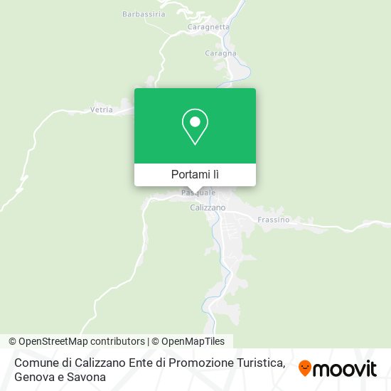 Mappa Comune di Calizzano Ente di Promozione Turistica