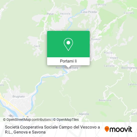 Mappa Società Cooperativa Sociale Campo del Vescovo a R.L.