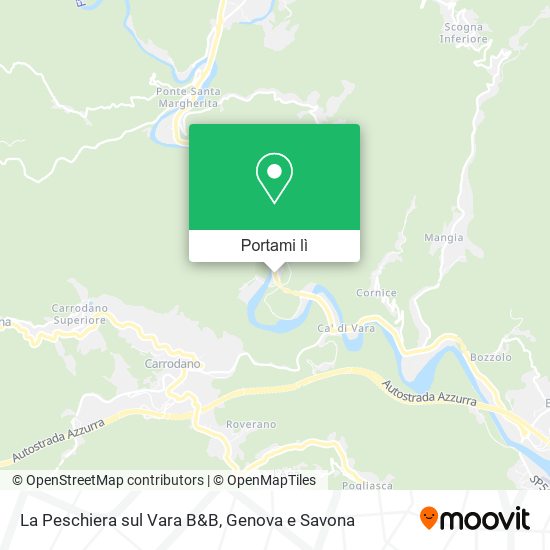 Mappa La Peschiera sul Vara B&B