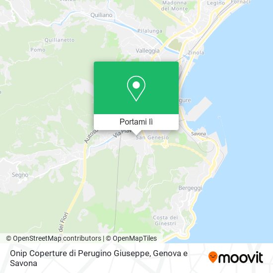 Mappa Onip Coperture di Perugino Giuseppe
