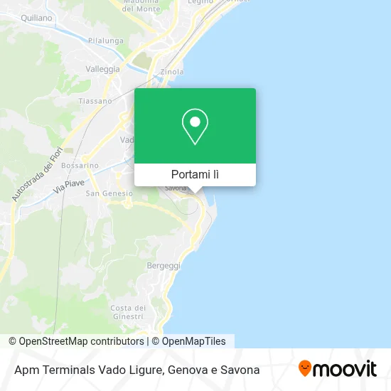 Mappa Apm Terminals Vado Ligure