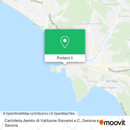 Mappa Cartoleria Aereto di Vattuone Giovanni e C.