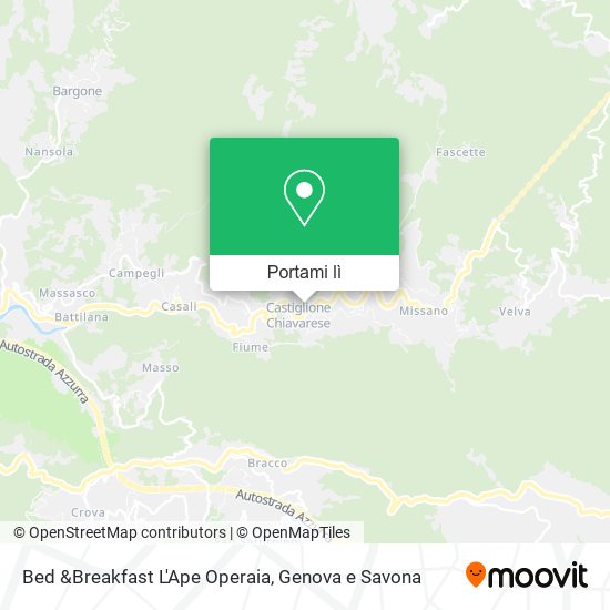 Mappa Bed &Breakfast L'Ape Operaia