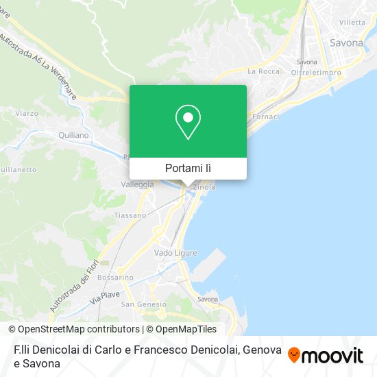 Mappa F.lli Denicolai di Carlo e Francesco Denicolai