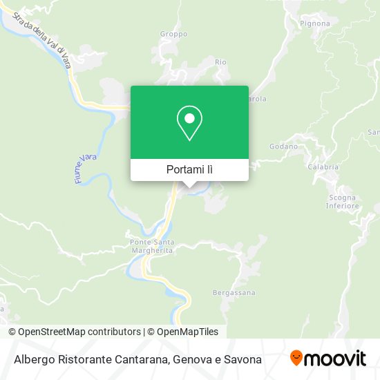 Mappa Albergo Ristorante Cantarana