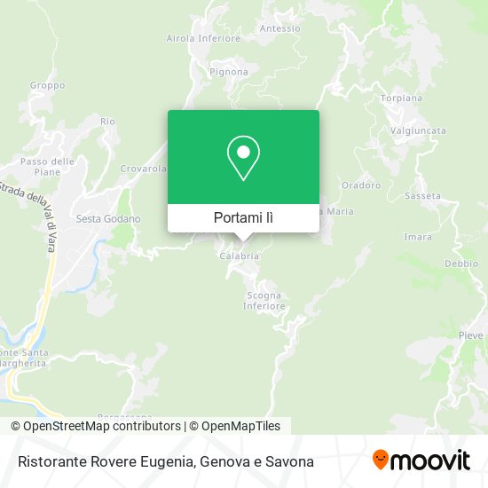 Mappa Ristorante Rovere Eugenia