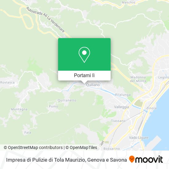 Mappa Impresa di Pulizie di Tola Maurizio