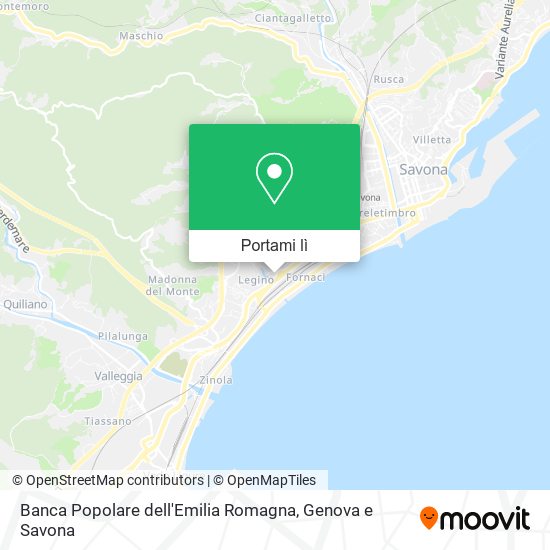 Mappa Banca Popolare dell'Emilia Romagna