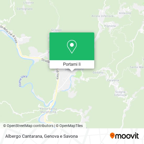 Mappa Albergo Cantarana