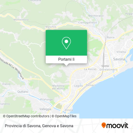 Mappa Provincia di Savona
