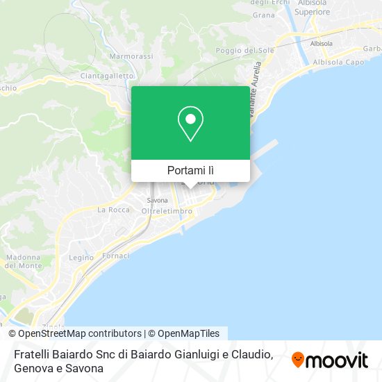 Mappa Fratelli Baiardo Snc di Baiardo Gianluigi e Claudio