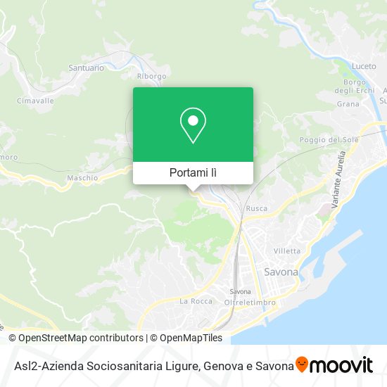 Mappa Asl2-Azienda Sociosanitaria Ligure