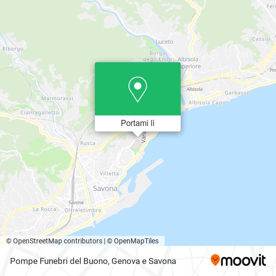 Mappa Pompe Funebri del Buono