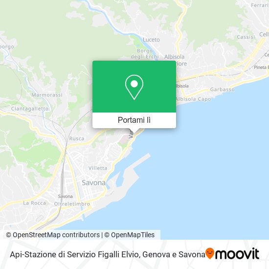 Mappa Api-Stazione di Servizio Figalli Elvio