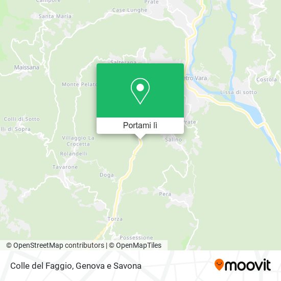 Mappa Colle del Faggio
