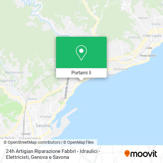 Mappa 24h Artigian Riparazione Fabbri - Idraulici - Elettricisti
