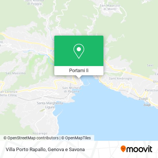 Mappa Villa Porto Rapallo