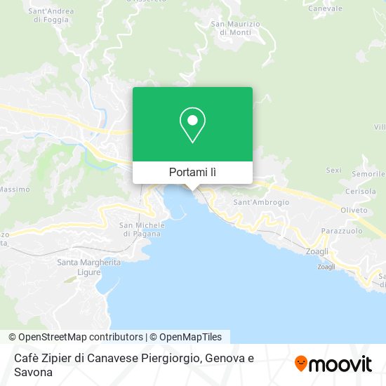 Mappa Cafè Zipier di Canavese Piergiorgio