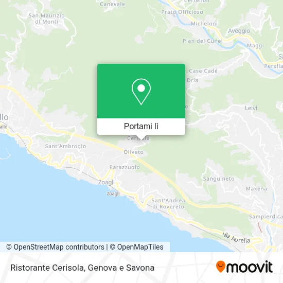 Mappa Ristorante Cerisola