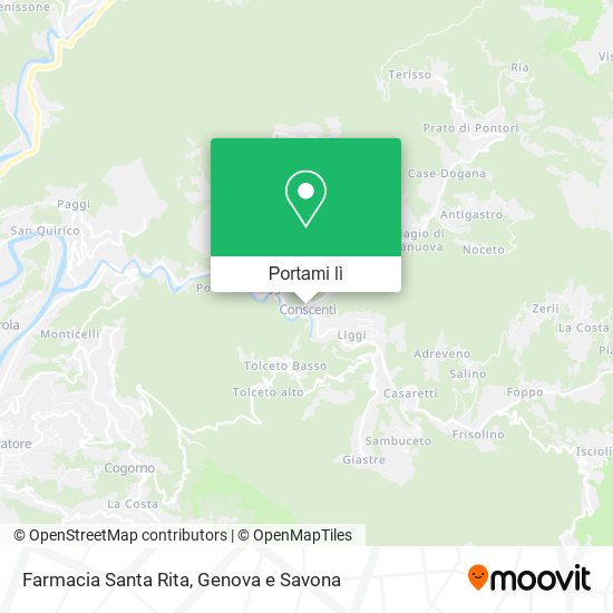 Mappa Farmacia Santa Rita