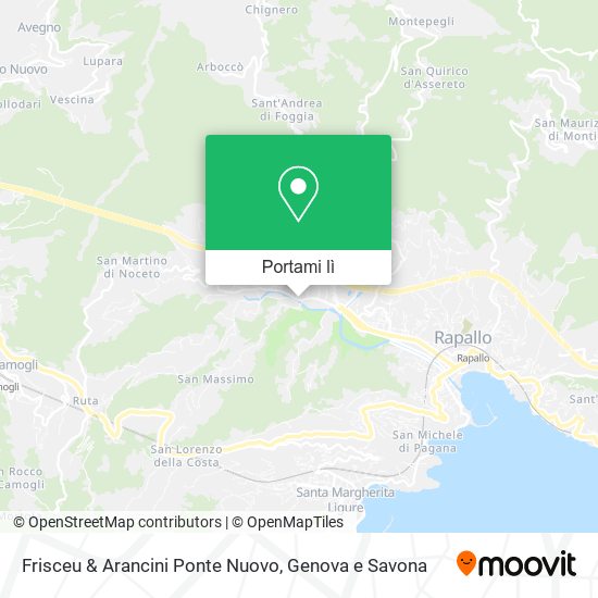 Mappa Frisceu & Arancini Ponte Nuovo