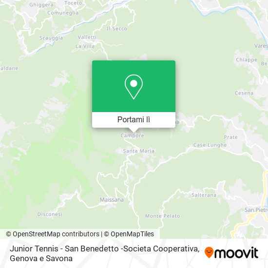 Mappa Junior Tennis - San Benedetto -Societa Cooperativa