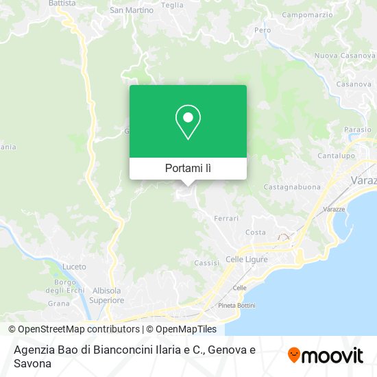 Mappa Agenzia Bao di Bianconcini Ilaria e C.