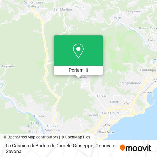 Mappa La Cascina di Badun di Damele Giuseppe