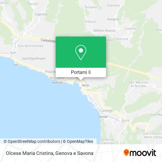 Mappa Olcese Maria Cristina