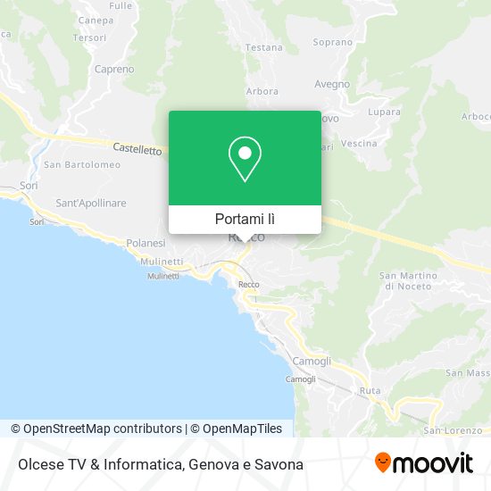 Mappa Olcese TV & Informatica