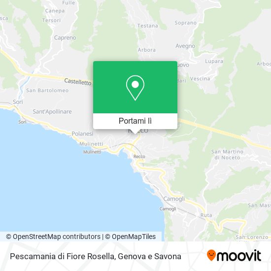 Mappa Pescamania di Fiore Rosella