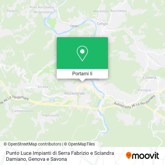 Mappa Punto Luce Impianti di Serra Fabrizio e Sciandra Damiano